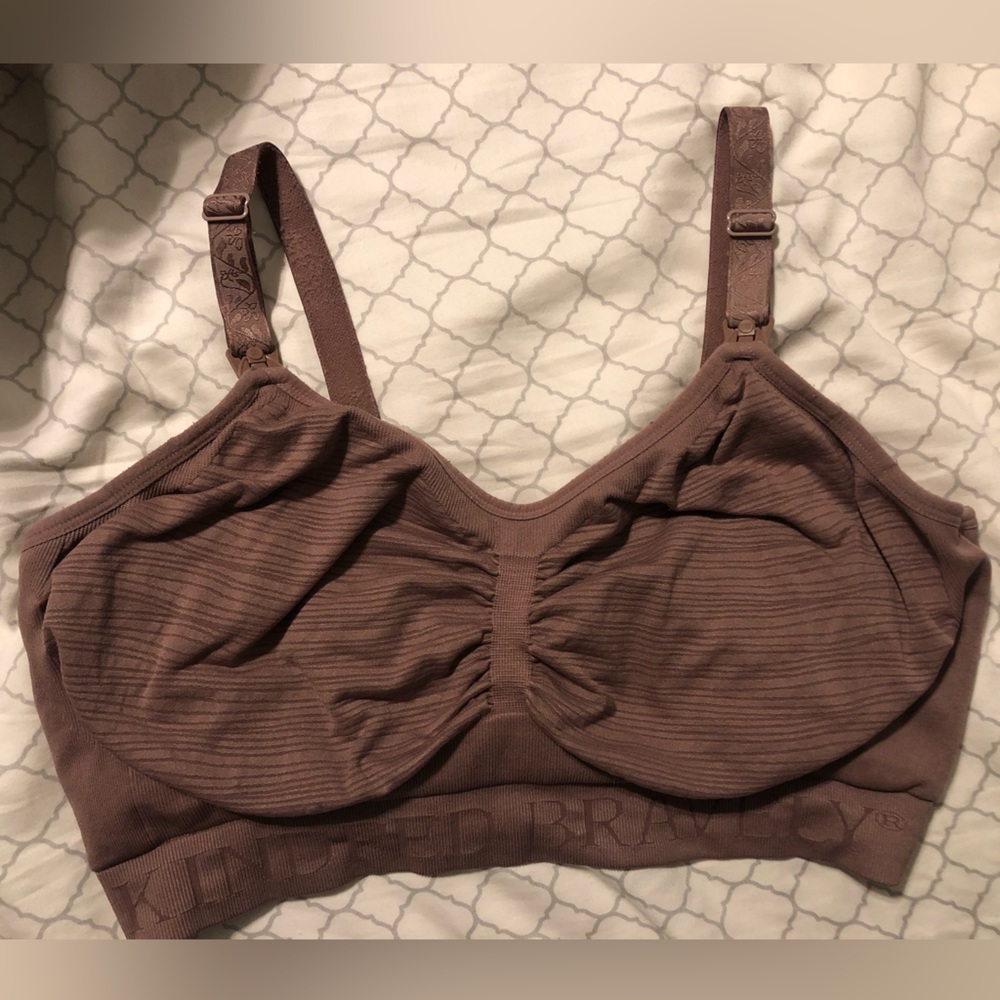 Kindred Bravely Sublime Hands Free Pumping and Nursing Bra size large busty